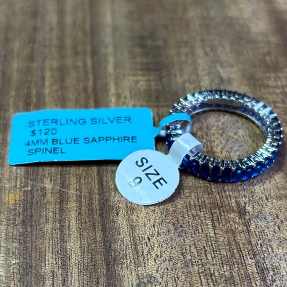 Jewelry - Sterling Silver Blue Sapphire Spinel size 9 Ring